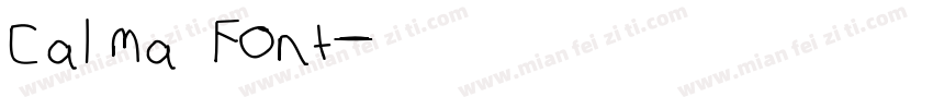 Calma Font字体转换